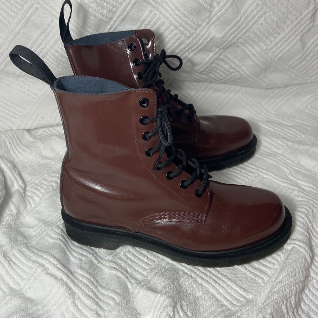 Dr Martens Pascal Petrol Combat Moto Boots
